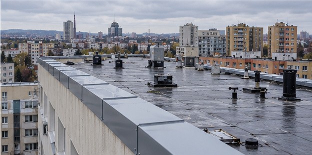 Oprava hydroizolace ploché střechy bytového domu SVJ, Bratislava